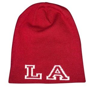 Burgundy L.A. Beanie